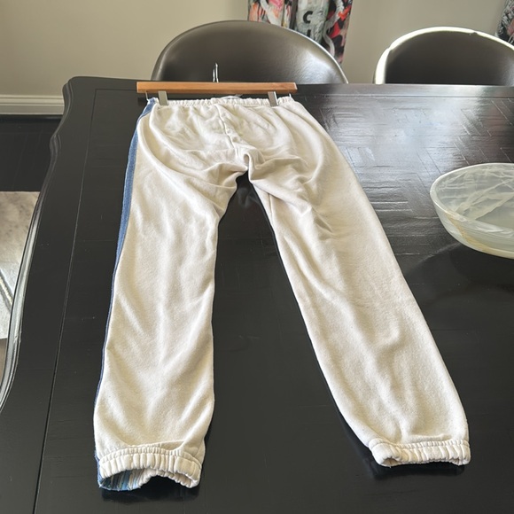 Aviator Nation  vintage white/ blue 5 stripe sweatpants SMALL - Picture 5 of 5